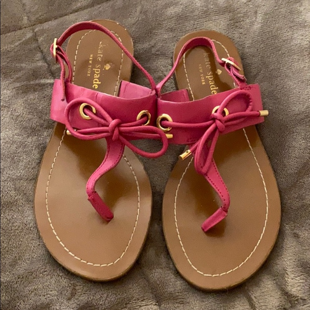 Kate spade pink thong sandals